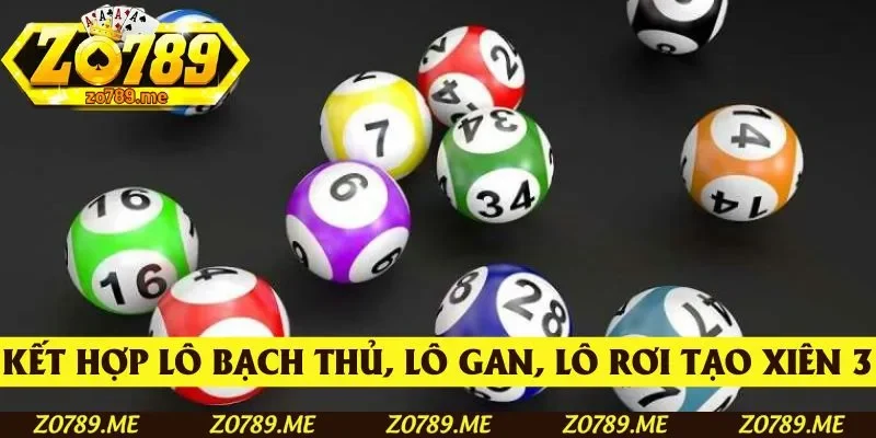Khách hàng có thể kết hợp lô bạch thủ, lô gan, lô rơi để tạo xiên 3