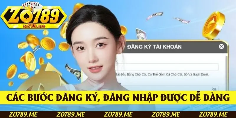 Các bước đăng ký, đăng nhập được tối giản hết mức